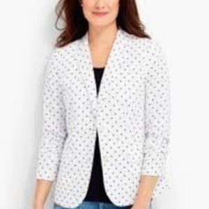 Talbots Embroidered Dot Blazer